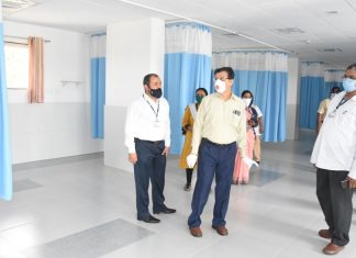 महापालिकेच्या जिजामाता रुग्णालयाची विभागीय आयुक्त डॉ. दीपक म्हैसेकर यांच्याकडून पाहणी