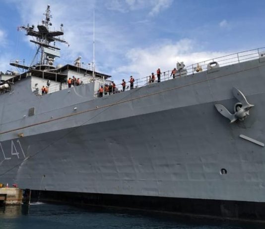 समुद्र सेतु अभियानांर्गत भारतीय नागरिकांच्या सुटकेसाठी आयएनएस मगर मालेमध्ये दाखल