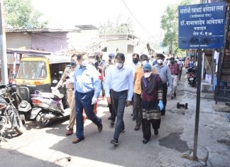 विभागीय आयुक्त डॉ. दीपक म्हैसेकर यांनी केली ताडीवाला रोड येथील प्रतिबंधित क्षेत्राची पाहणी