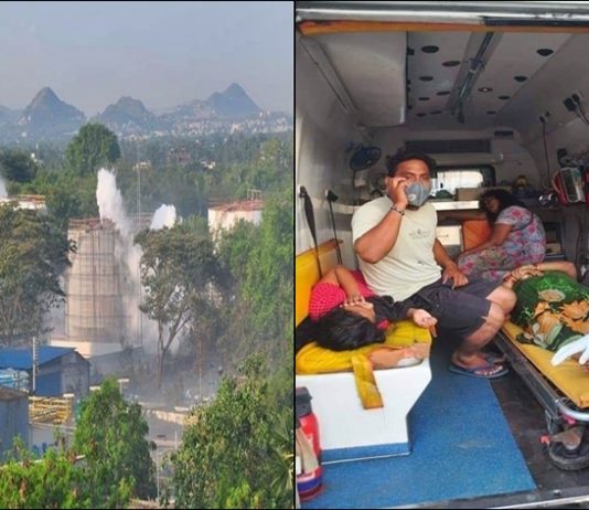 आंध्र प्रदेशात खासगी कंपनीत वायू गळतीनं ११ लोकांचा मृत्यू, २०० अत्यवस्थ
