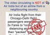 शिकागोहून येणाऱ्या एअर इंडियाच्या प्रवाशांना तिप्पट विमान भाडे द्यावे लागले असल्याचा व्हायरल व्हिडिओमधील दावा बनावट