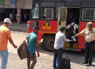 परराज्यात जाणाऱ्या नागरिकांना ‘लालपरी’ ने दिली सुविधा