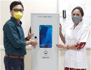 कोविड-19 मुळे दूषित झालेले पृष्ठभाग स्वच्छ करण्यासाठी एआरसीआय आणि मेकीन्स यांनी युव्हीसी आधारित निर्जंतुकीकरण कॅबिनेट (खणाचे कपाट) विकसित केले
