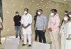 भायखळा पूर्व भागात उभारलेल्या ‘जम्बो फॅसिलिटी’ कोविड उपचार केंद्राची मंत्री सुनिल केदार यांनी केली पाहणी