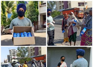 बावेजा पती-पत्नीचा अनोखा उपक्रम; लॉकडाऊन काळात स्वखर्चातून वाटली २० हजार सॅनिटरी पॅड