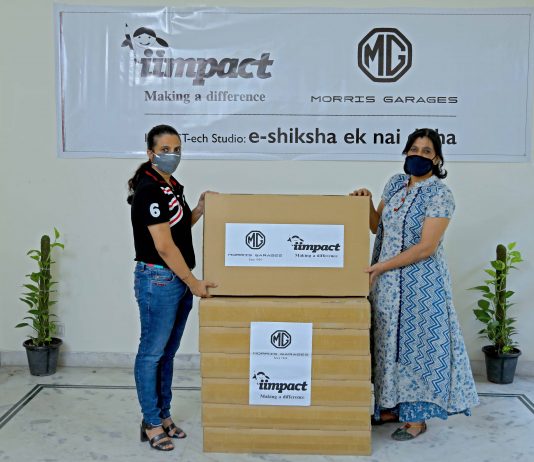 वंचित मुलींच्या शिक्षणासाठी एमजी मोटरचा ‘ई लर्निंग उपक्रम’