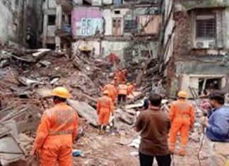 मुंबईतल्या भानुशाली ईमारत दुर्घटनेत मृत्युमुखी पडलेल्यांची संख्या १० वर