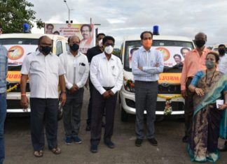 मुख्यमंत्री उद्धव ठाकरे यांच्या वाढदिवसानिमित्त २५ रुग्णवाहिकांचे लोकार्पण