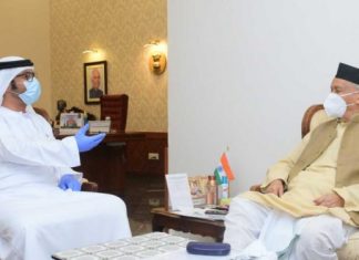 संयुक्त अरब अमिराती दूतावासाच्या प्रभारी प्रमुखांनी घेतली राज्यपालांची भेट