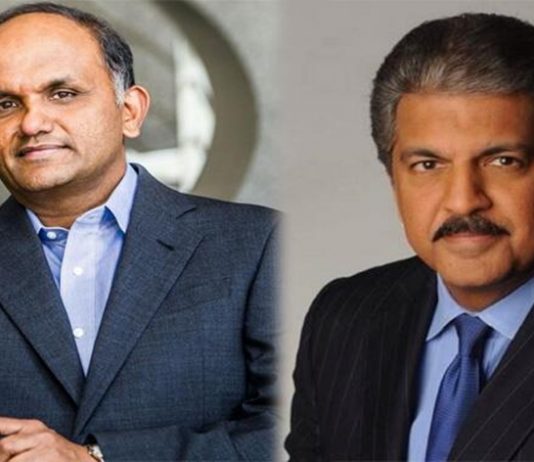 आनंद महिन्द्र आणि ऍडोबचे अध्यक्ष यांना अमेरिकेच्या उद्योजक गटाचा पुरस्कार