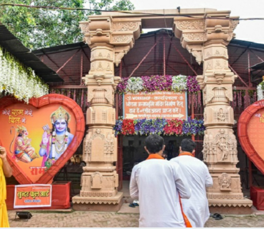 राम मंदिर बांधण्यासाठी भूमिपूजनासाठी अयोध्येत जोरात तयारी