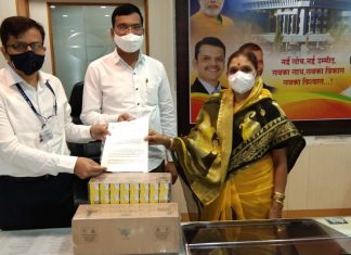 शहरातील कोविड-१९ रुग्णांची रोगप्रतिकारक शक्ती वाढविण्यासाठी इम्युनिटी ज्यूस