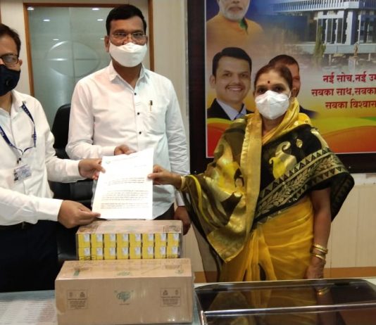 शहरातील कोविड-१९ रुग्णांची रोगप्रतिकारक शक्ती वाढविण्यासाठी इम्युनिटी ज्यूस