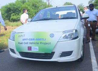 सीएसआयआर-केपीआयटीकडून हायड्रोजन इंधन सेल युक्त कारचे प्रदर्शन