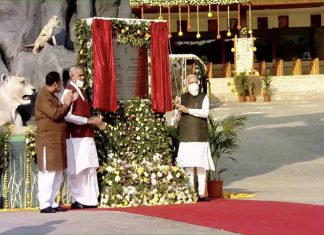 प्रधानमंत्री नरेंद्र मोदी यांच्या हस्ते स्टॅच्यू ऑफ युनिटी परिसरात जंगल सफारी प्रकल्पाचे लोकार्पण