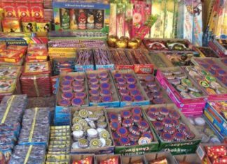 फटाके दुकानापासून 100 मीटरच्या परिसरात फटाके उडविण्यास मनाई