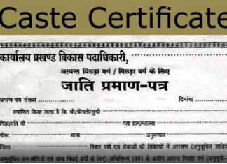जात वैधता प्रमाणपत्रासाठी अर्ज सादर करण्याच्या प्रक्रियेत बदल