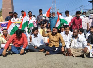 आमदार देवेंद्र भुयार यांच्या नेतृत्वात मोर्शी येथे रास्ता रोको आंदोलन !