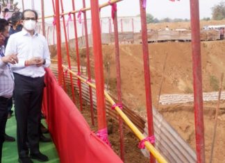 घोडाझरी शाखा कालव्याच्या कामाची मुख्यमंत्र्यांकडून पाहणी