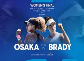 ऑस्ट्रेलियन खुल्या टेनिस स्पर्धेत नाओमी ओसाका आणि जेनिफर ब्रॅडी आमने सामने