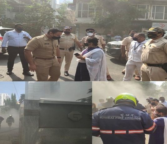 प्रभादेवीतील गॅमन हाऊसला आग