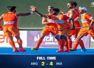 अर्जेंटिनाविरुद्ध हॉकीच्या चौथ्या सराव सामन्यात भारताचा विजय