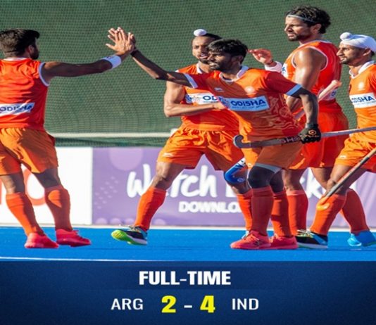 अर्जेंटिनाविरुद्ध हॉकीच्या चौथ्या सराव सामन्यात भारताचा विजय