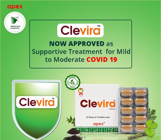 सौम्य ते मध्यम कोविड-१९वरील सहाय्यक उपचार म्हणून ‘क्लेविरा’ला भारत सरकारकडून नियामक मंजुरी देण्यात आली आहे