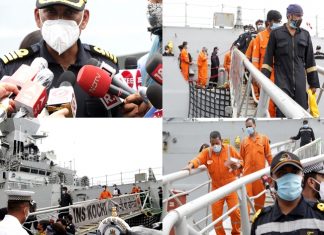 बार्ज पी ३०५ तराफ्यावरच्या १८८ जणांना वाचवण्यात भारतीय नौदलाला यश