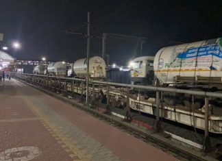 राज्यात तिसरी ऑक्सीजन एक्सप्रेस दाखल