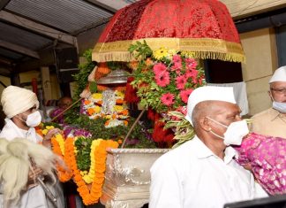 निवृत्तीनाथ महाराज पालखी प्रस्थान सोहळा औपचारिक स्वरूपात साजरा