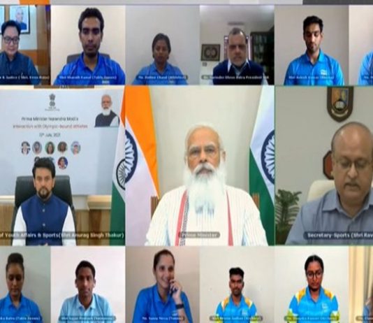 टोकियो ऑलिम्पिक स्पर्धेला जाणाऱ्या खेळाडूंशी प्रधानमंत्र्यांनी साधला संवाद