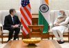 प्रधानमंत्री नरेंद्र मोदी आणि अमेरिकेचे परराष्ट्र व्यवहारमंत्री अॅटनी ब्लिंकन यांची दिल्लीत भेट