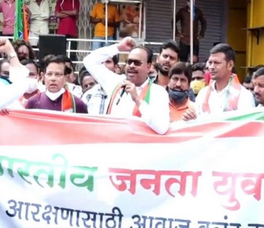 १२ आमदारांच्या निलंबनाविरोधात भाजपाचं राज्य सरकारविरोधात राज्यभर आंदोलन