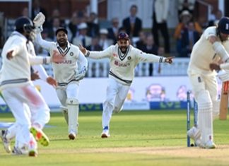 इंग्लंडविरूद्धच्या दुसऱ्या कसोटी क्रिकेट सामन्यात भारताचा विजय