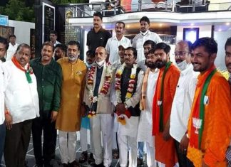 नांदेड शहरात जन आशिर्वाद यात्रेचे जोरदार स्वागत