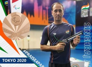 टोकियो पॅरालिम्पिक्समध्ये भारताच्या सिंहराज अधानाला कांस्य पदक