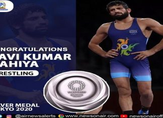 टोक्यो ऑलिम्पिक स्पर्धेत रवीकुमार दहिया यांनं पटकावल भारतासाठीचं दुसरं रौप्य पदक