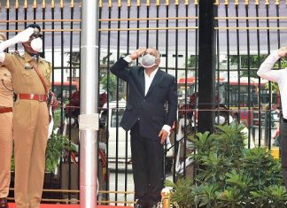 स्वातंत्र्याच्या वर्धापन दिन सोहळ्याची मंत्रालयात रंगीत तालीम