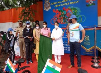 केंद्रीय राखीव पोलीस दलानं काढलेली सायकल रॅली नागपूरहून दिल्लीकडे रवाना