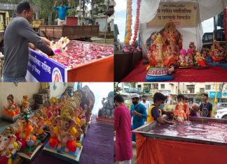राज्यात सर्वत्र भक्तिभावाने गणरायाचे विर्सजन सुरु
