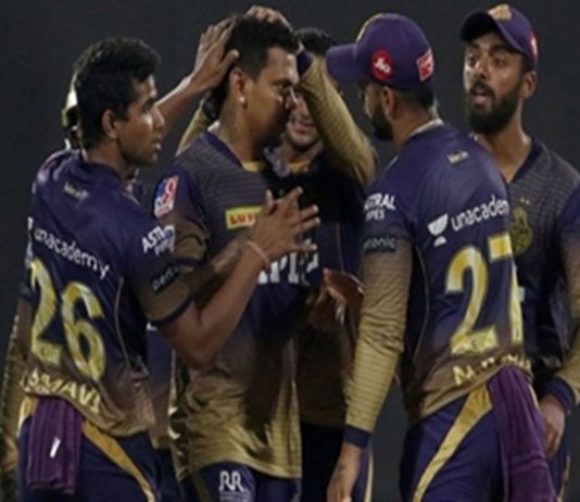 आयपीयल किक्रेट स्पर्धेत सोमवारी झालेल्या उपांत्य सामन्यात कोलकत्ता नाईट रायडर्सचा विजय