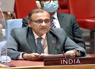 वातावरण बदल आणि सुरक्षा या विषयावर संयुक्त राष्ट्राच्या सुरक्षा समितीनं मांडलेल्या प्रस्तावमसुद्याच्या विरोधात भारताचं मतदान