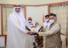 कतारचे भारतातील नवनियुक्त वाणिज्यदूत अहमद साद अल-सुलैती यांनी आज राज्यपालांची राजभवनात घेतली सदिच्छा भेट