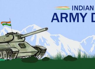 भारतीय सैन्य दिनानिमित्त राष्ट्रपती, उपराष्ट्रपती आणि प्रधानमंत्र्यांसह मान्यवरांच्या शुभेच्छा