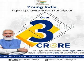 देशात १५ ते १८ वयोगटातल्या ३ कोटींहून अधिक मुलांना मिळाली लस