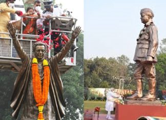 नेताजी सुभाषचंद्र बोस आणि बाळासाहेब ठाकरे यांना देशभरातून अभिवादन