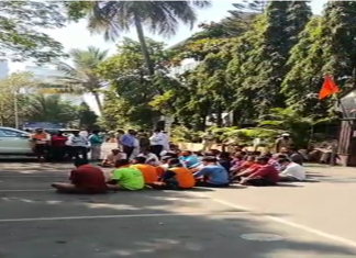 नवी मुंबई कृषी उत्पन्न बाजार समितीच्या माथाडी कामगारांनी पुकारलेला संप मागे