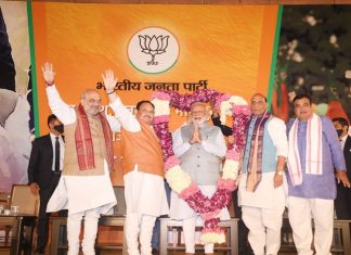 विधानसभा निवडणूकीत उत्तर प्रदेश, उत्तराखंड, गोवा आणि मणिपूरमधे भाजपाची सत्ता कायम