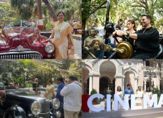 राष्ट्रीय भारतीय चित्रपट संग्रहालयाच्या प्रांगणात दुर्मीळ गाड्यांचं प्रदर्शन